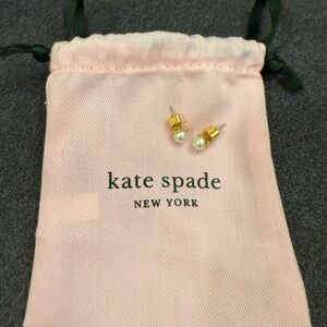 Kate Spade Gold and Pearl Earrings